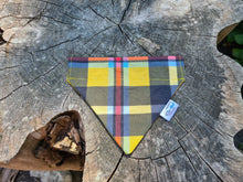 Load image into Gallery viewer, Tartan Me Up Yellow Over The Collar Bandana
